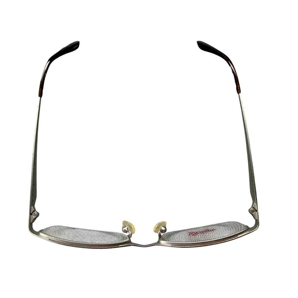 Bellagio Eyeglass Frames Womens 49-17-135 Burgundy Silver B567 Semi-Rimless